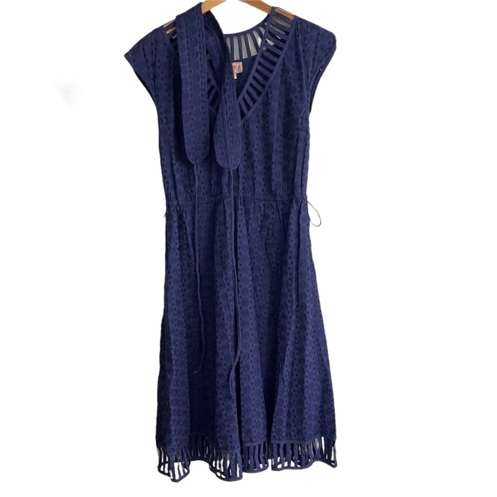 ANTHROPOLOGIE Plenty by Tracy Reese Women's Fit and Flare Eyelet Lace Dress - Picture 8 of 9